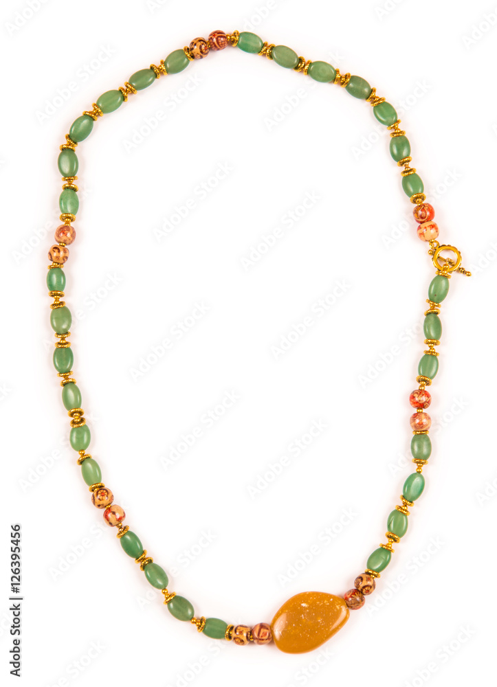 Jewellery necklace isolated on white background Jewellery necklace isolated on white background