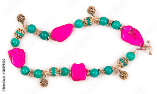 Jewellery bracelet armlet isolated on white background