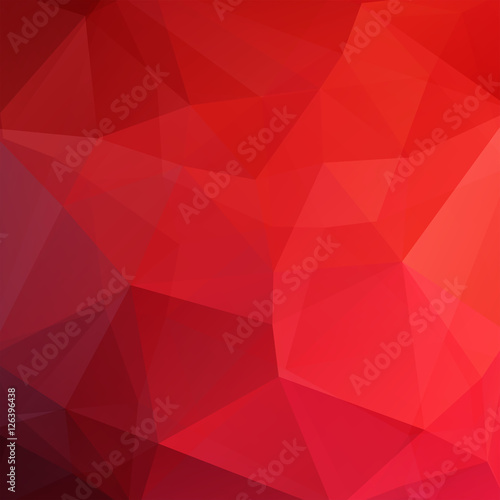 Abstract geometric style red background. Christmas background Vector illustration