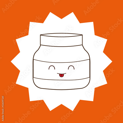 chocolate glas bottle cartoon