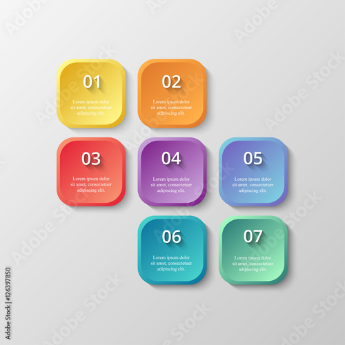 Vector business template for presentation.