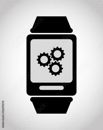 Wearable mobile technology icon vector illustration graphic design