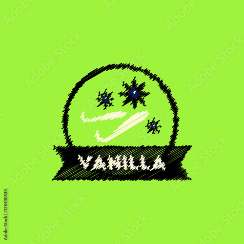 flat vector icon design collection Kitchenware seasoning vanilla