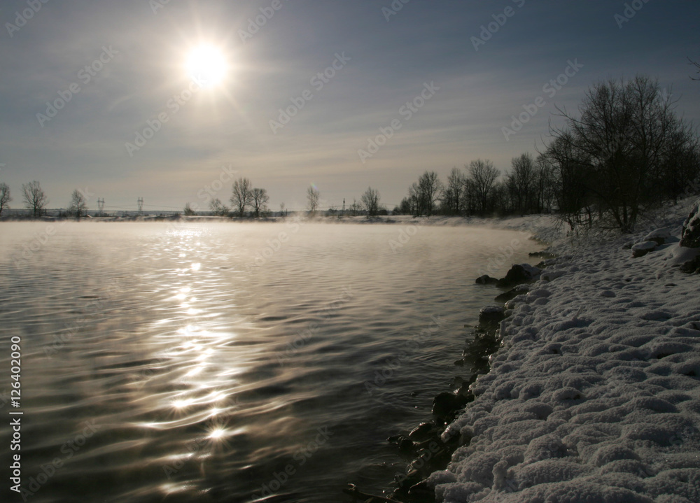 winter morning on the river