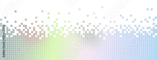 Illustration of colored gradient pixels abstract background