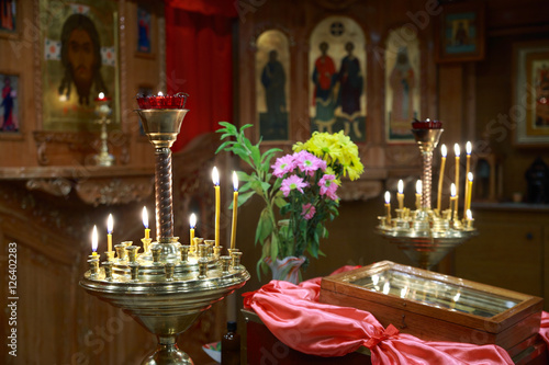 Obraz na płótnie Candlesticks in the Temple