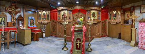 Fotografie Orthodox Church interior, panorama