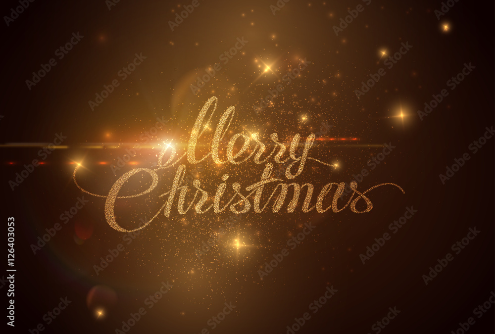 Merry Christmas. Holiday Vector Illustration.