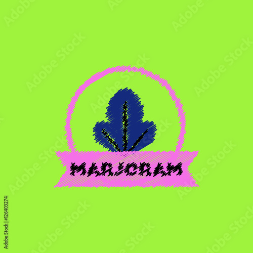 flat vector icon design collection Kitchenware seasoning marjoram