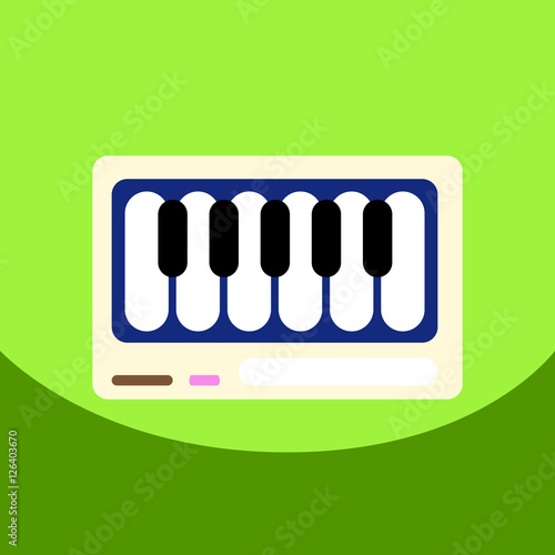 flat vector icon design collection musical instrument