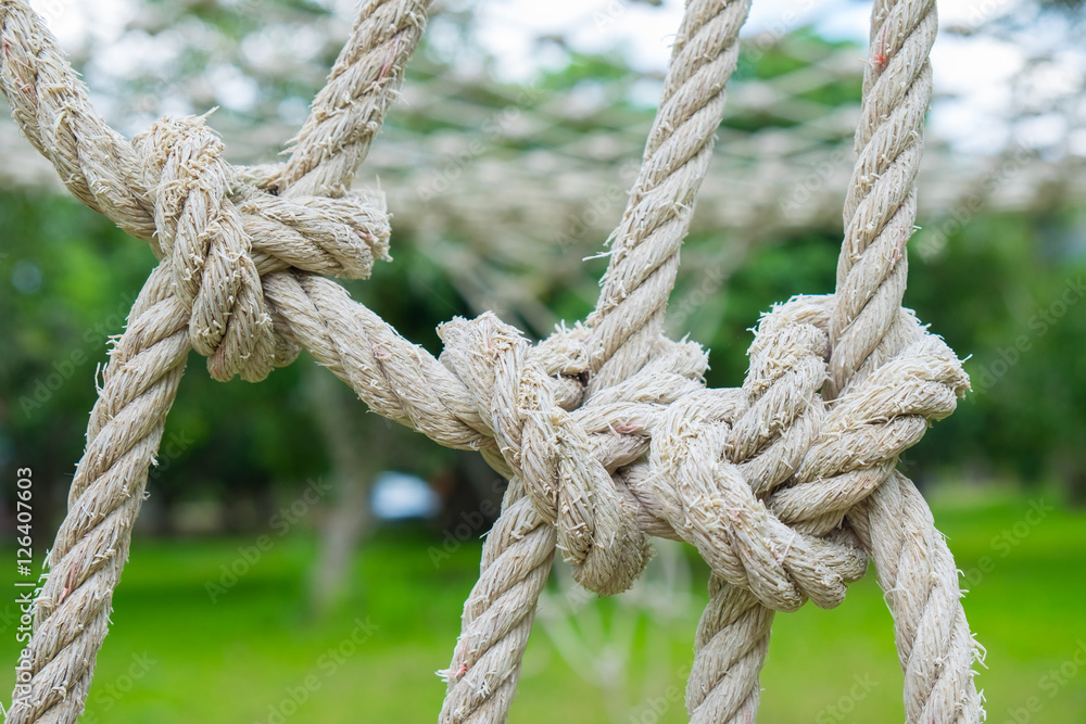 Close up Coil of rope with nature background. Close up Coil of rope with nature background.