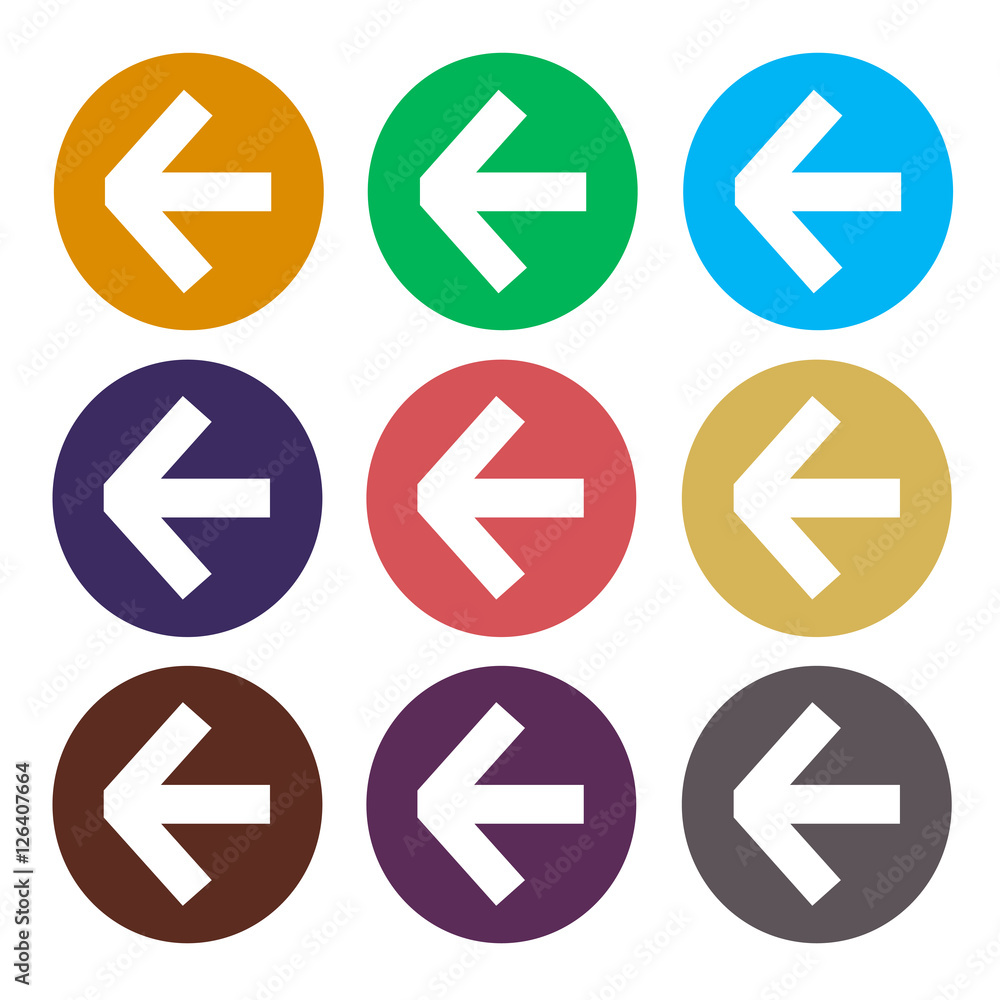 Arrow sign icon set Arrow sign icon set