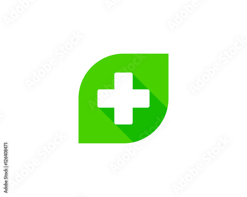 Green Medical Logo Design Element
