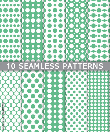collection of seamless patterns background, vector 