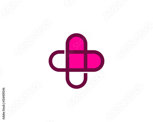 Medical Love Logo Design Element