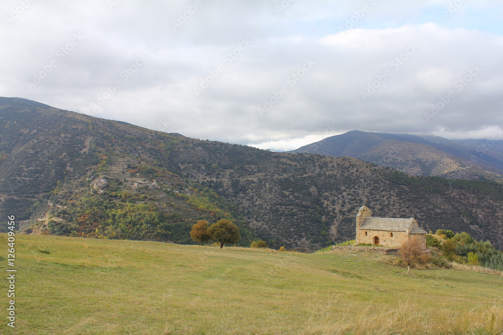 Hameau perdu et son église Hameau perdu et son église