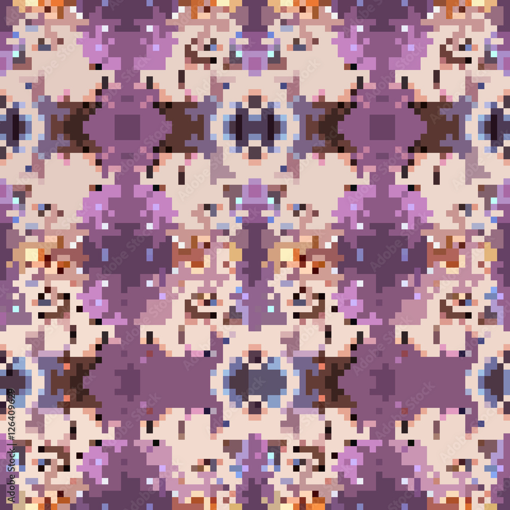 Fototapeta premium seamless tileable pixel texture pattern