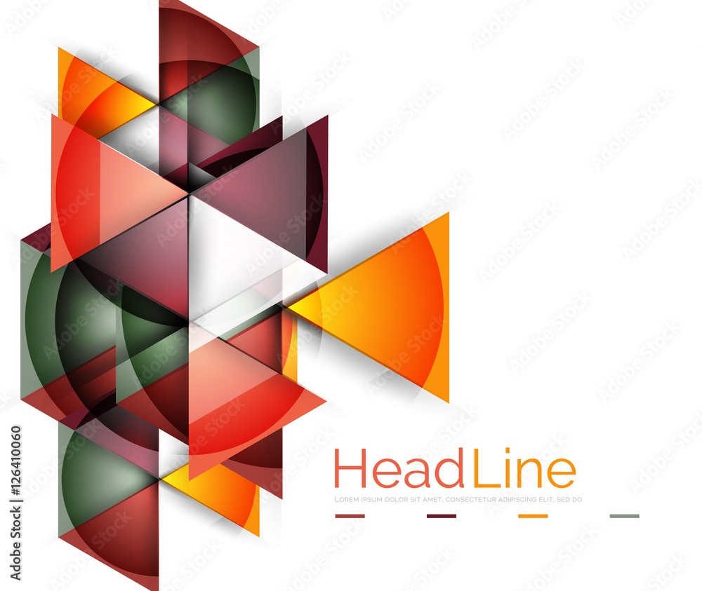 Fototapeta premium Triangle abstract background