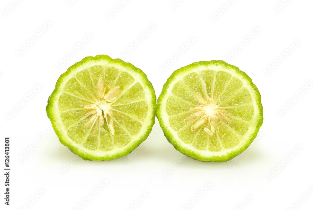 Bergamot fruit on white background Bergamot fruit on white background