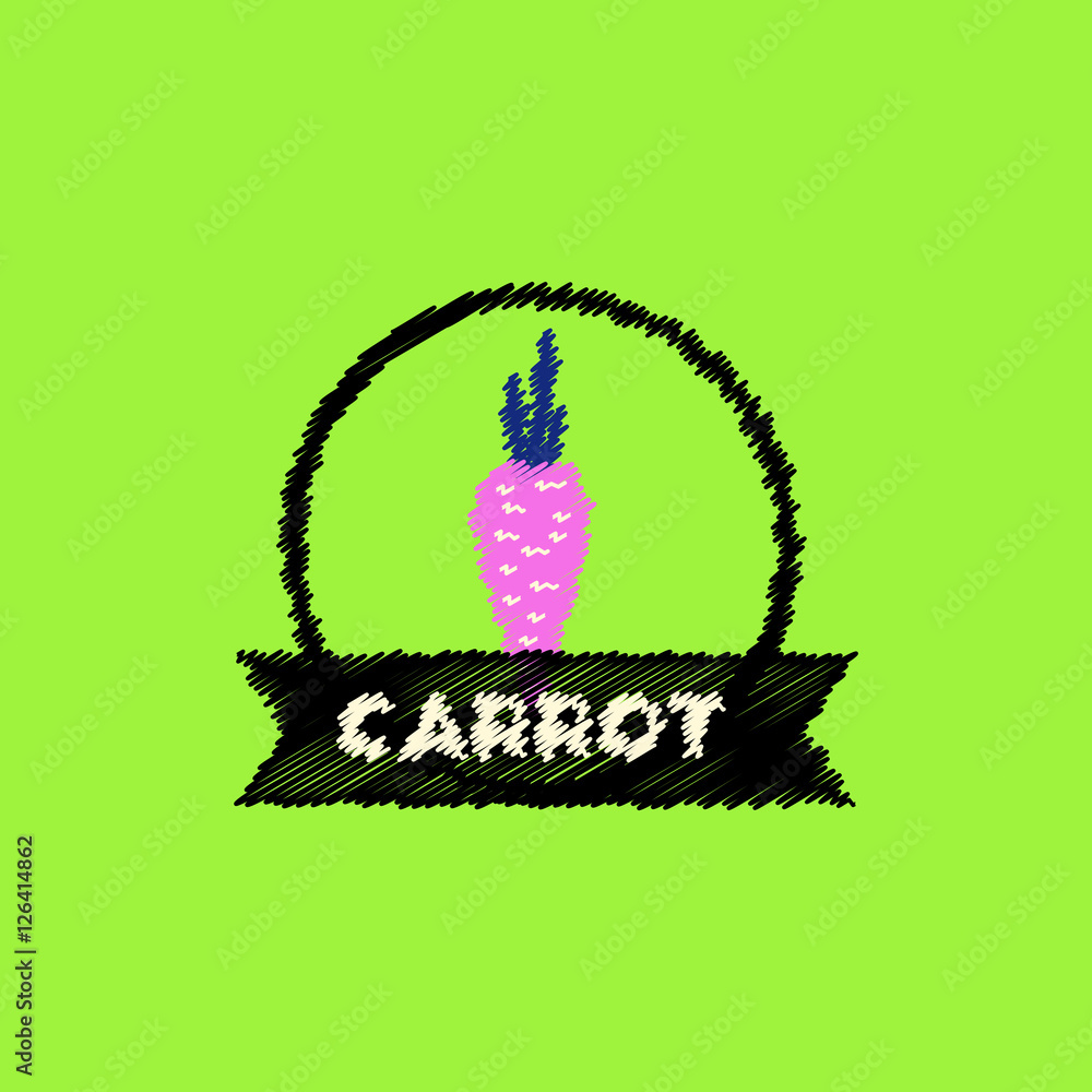 flat vector icon design collection carrot emblem flat vector icon design collection carrot emblem