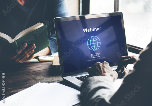 Webinar Cloud Online Technology Webcast Concept