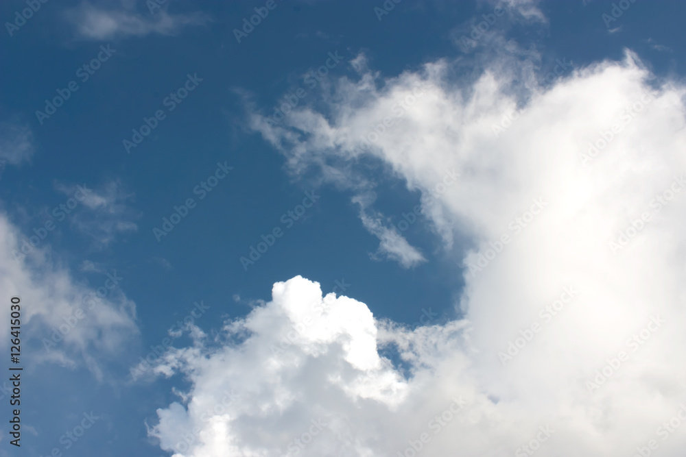 Obraz premium Beautiful Cloudy sky background.