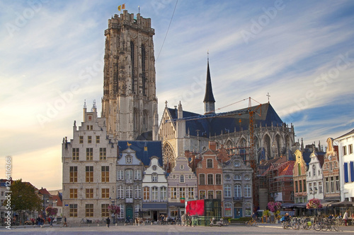 Vászonkép Mechelen Grand Market Square