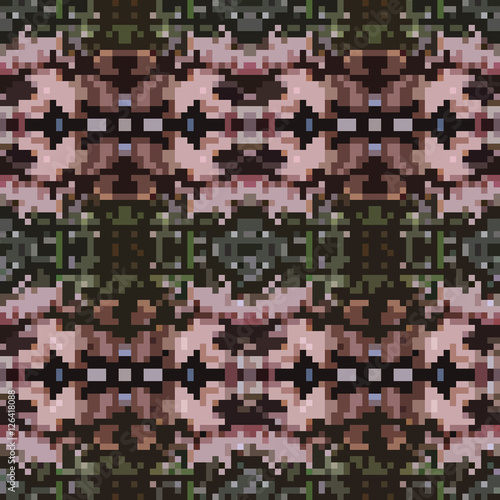 Fototapeta Naklejka Na Ścianę i Meble -  seamless tileable pixel texture pattern
