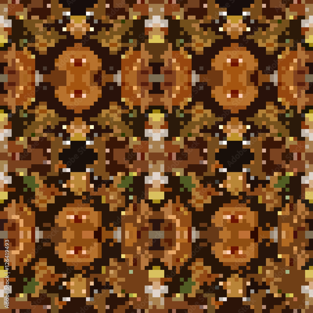 Fototapeta premium seamless tileable pixel texture pattern