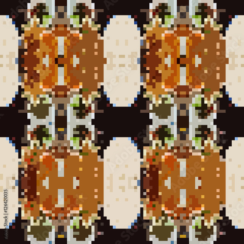 seamless tileable pixel texture pattern