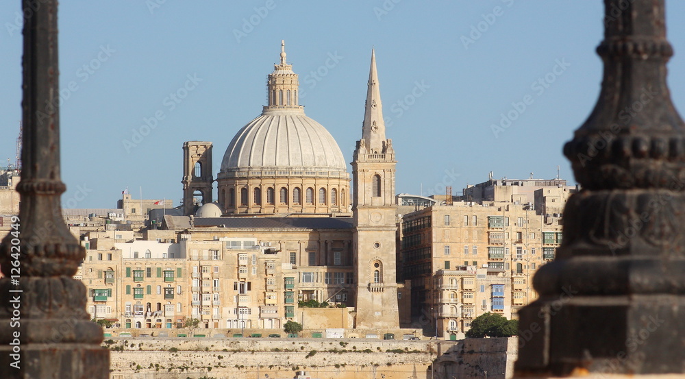 Fototapeta premium View of La Valletta from Sliema (Malta)