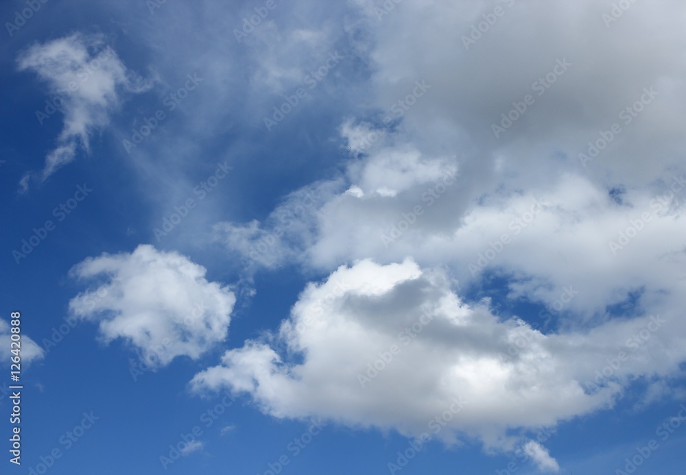 blue sky with cloud  beautiful nature 