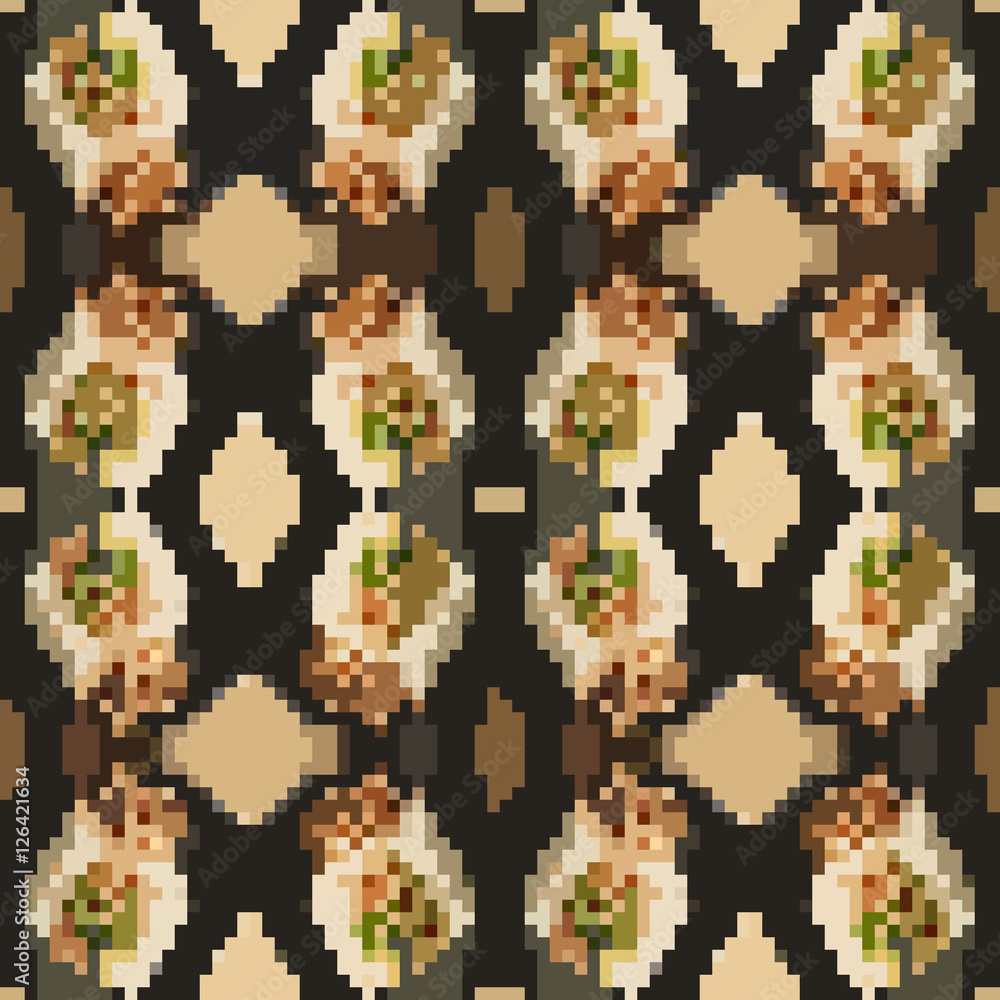 Fototapeta premium seamless tileable pixel texture pattern