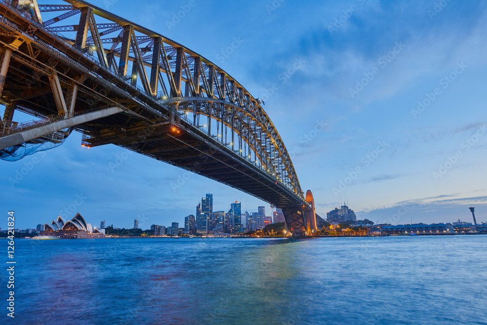 Naklejka premium Sydney harbour bridge
