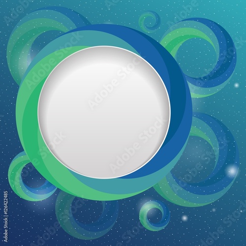 shiny underwater bubble design template