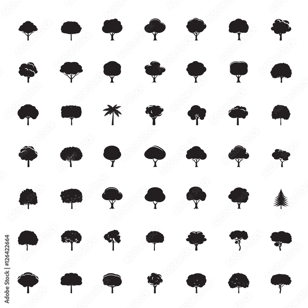 Collection Of Black Trees Vector Icons Stock Vektorgrafik Adobe Stock collection-of-black-trees-vector-icons-stock-vektorgrafik-adobe-stock