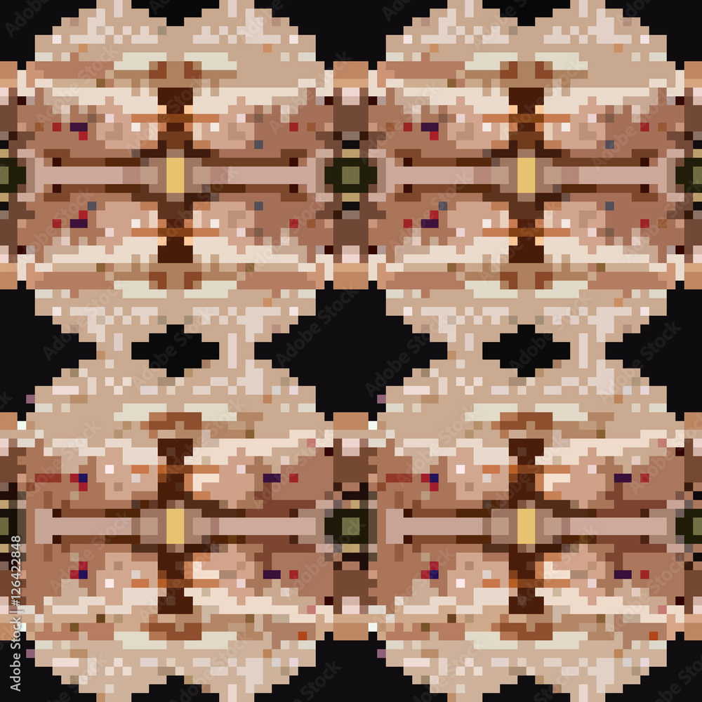 Fototapeta premium seamless tileable pixel texture pattern