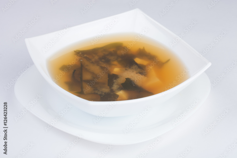 Japanese soup, studio shot Japanese soup, studio shot