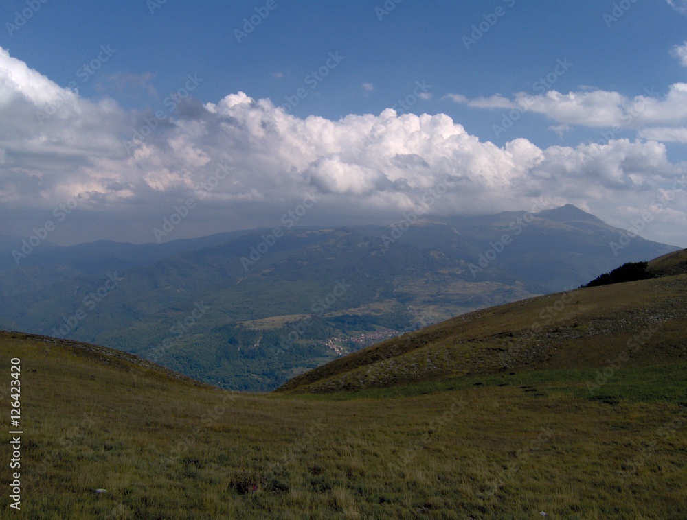 Vettore mountain view