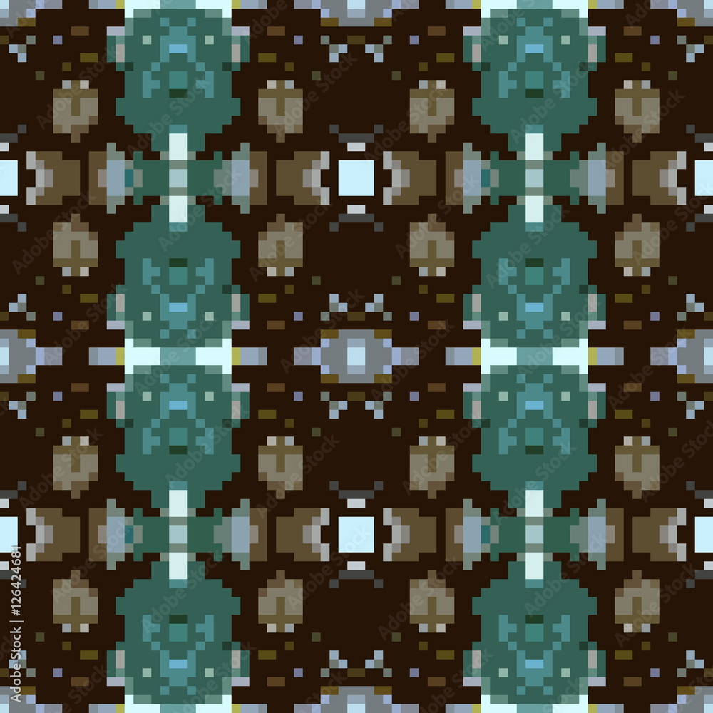 Fototapeta premium seamless tileable pixel texture pattern