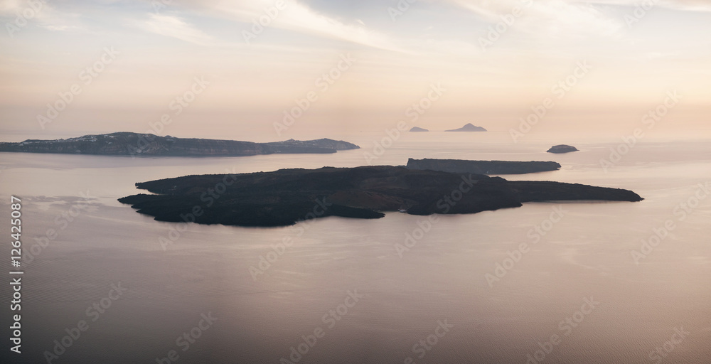beautiful view of Santorini island beautiful view of Santorini island