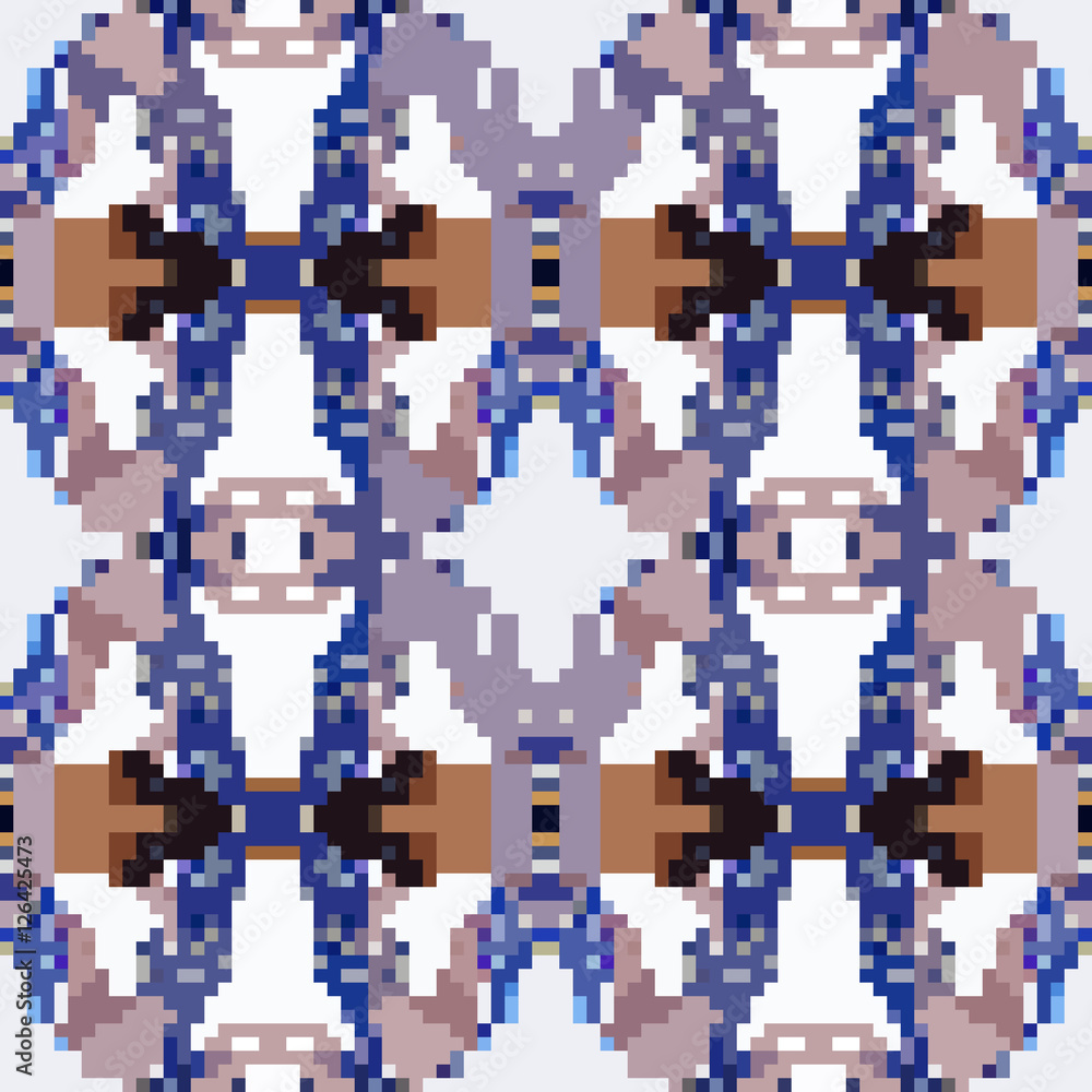 seamless tileable pixel texture pattern Stock Illustration | Adobe Stock