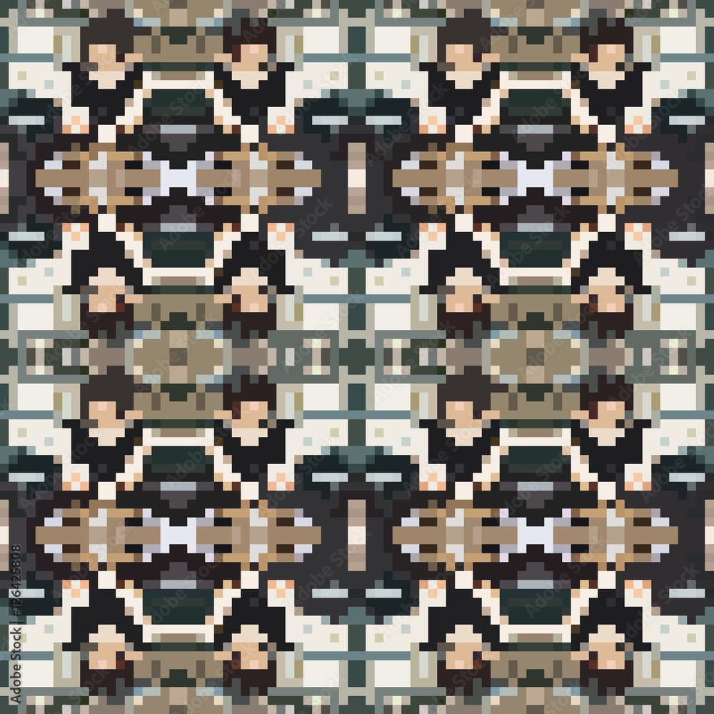 Fototapeta premium seamless tileable pixel texture pattern