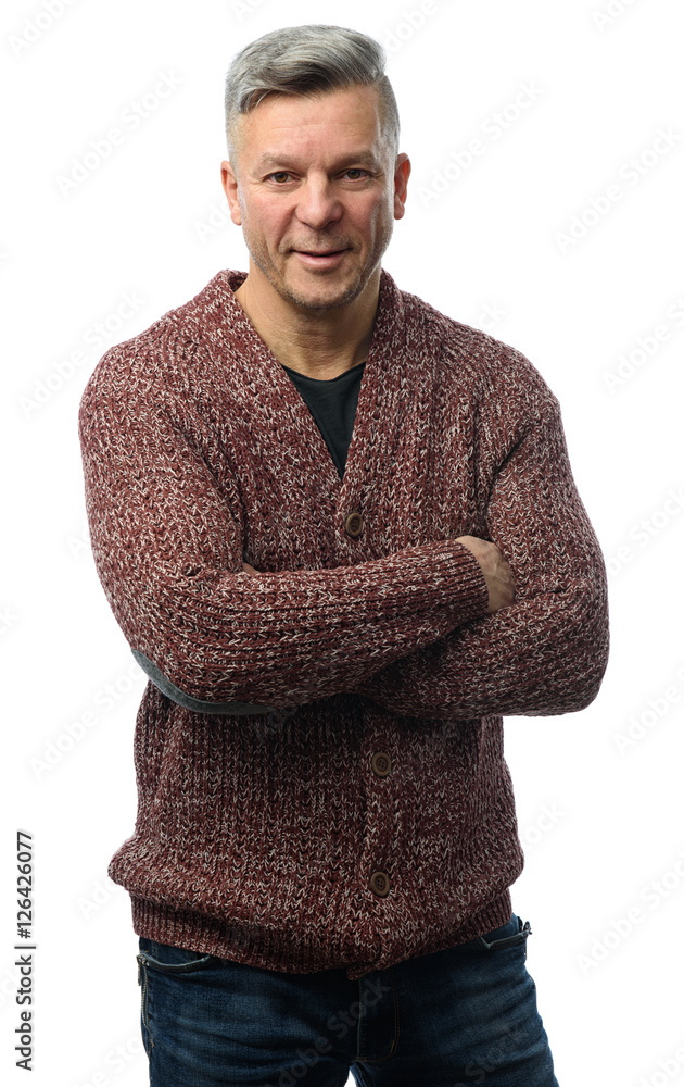 confident senior adult man isolated confident senior adult man isolated