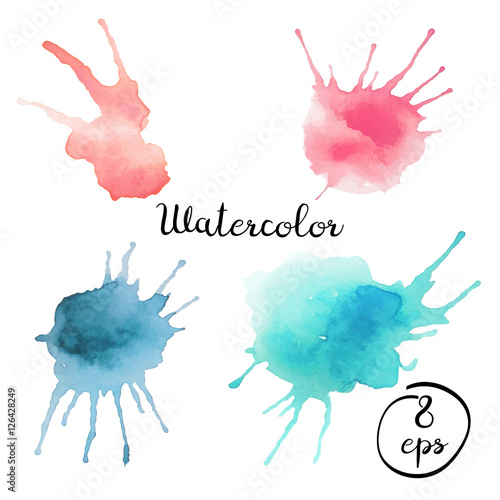 Set of vector blots