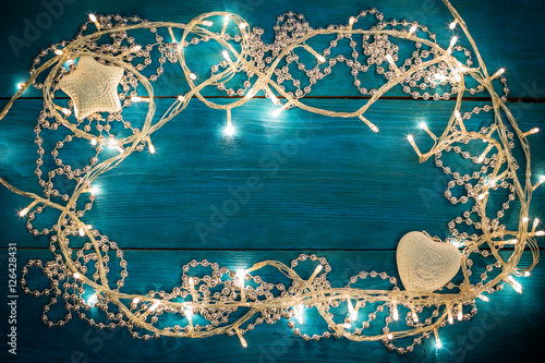 Christmas garland lights