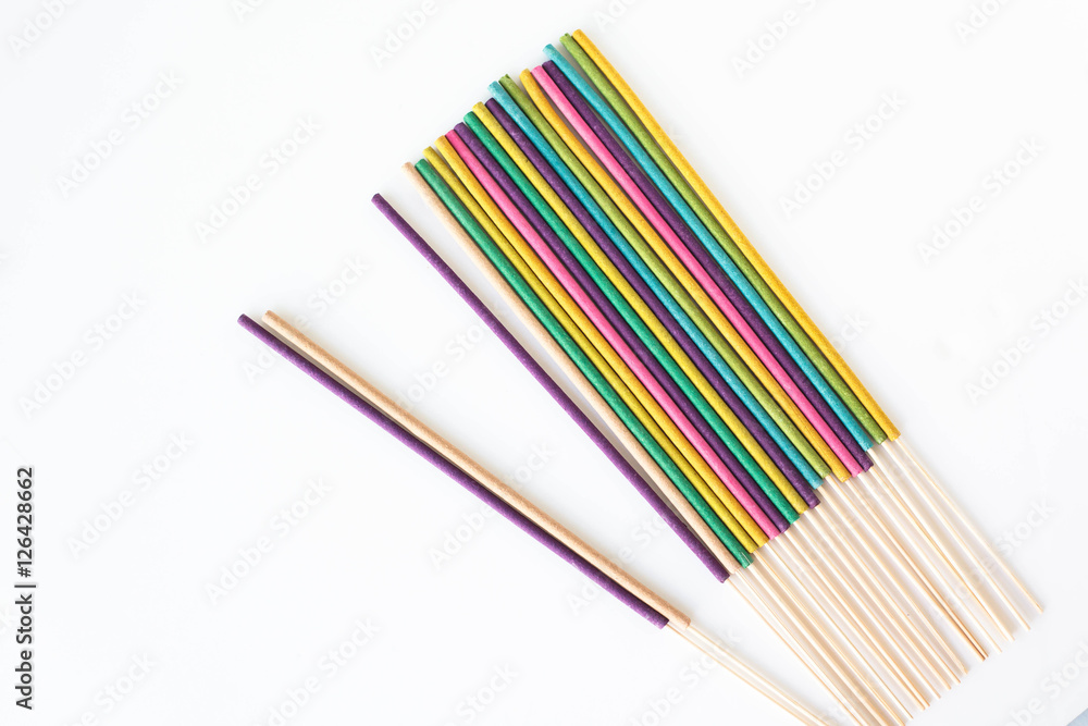 Fototapeta premium colorful incense stick