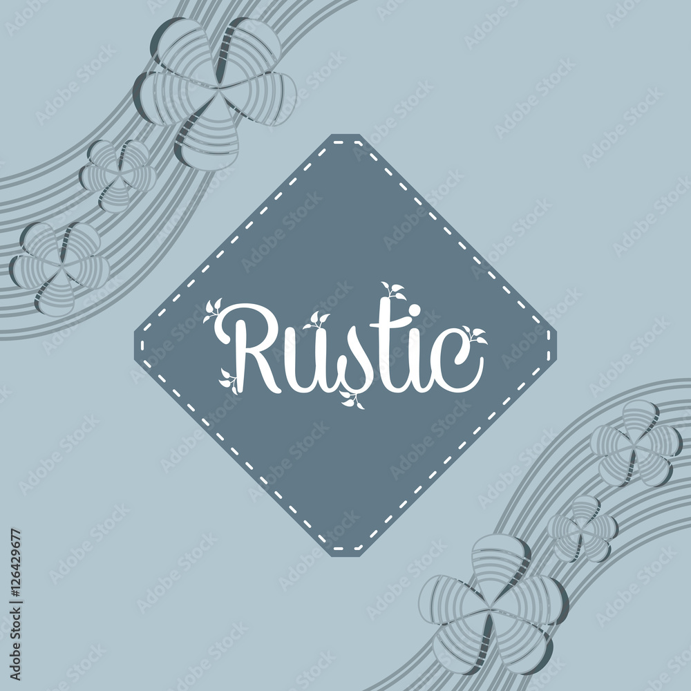 Rustic decorative style icon vector illustration graphic design Rustic decorative style icon vector illustration graphic design