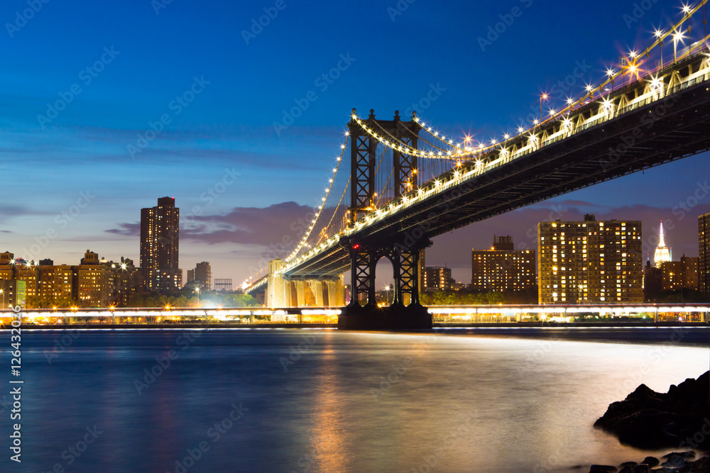 Naklejka premium Most Manhattan