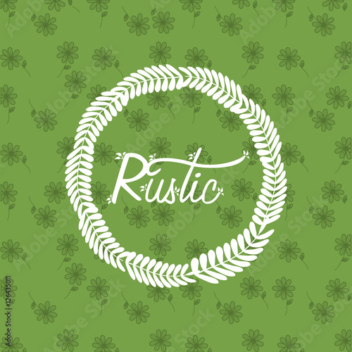 Rustic decorative style icon vector illustration graphic design